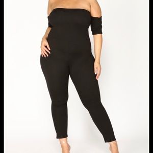 Forever or Never off Shoulder Jumpsuit